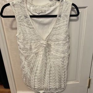 Crochet white top nwot by Bette Paige size M